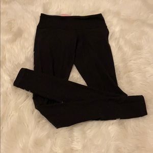 black very long lululemon leggings